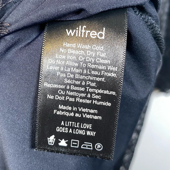 Wilfred | Black Long Sleeve Lace Dress - Size 10 - Picture 5 of 6